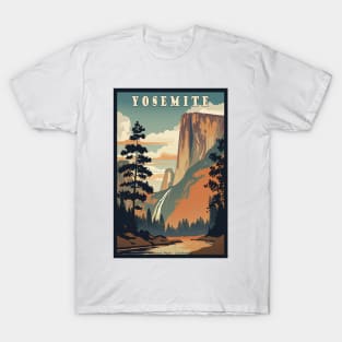 Yosemite National Park Vintage Travel Poster T-Shirt